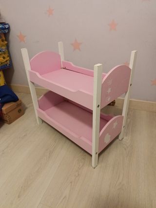 Cuna litera cocolin Nenuco madera