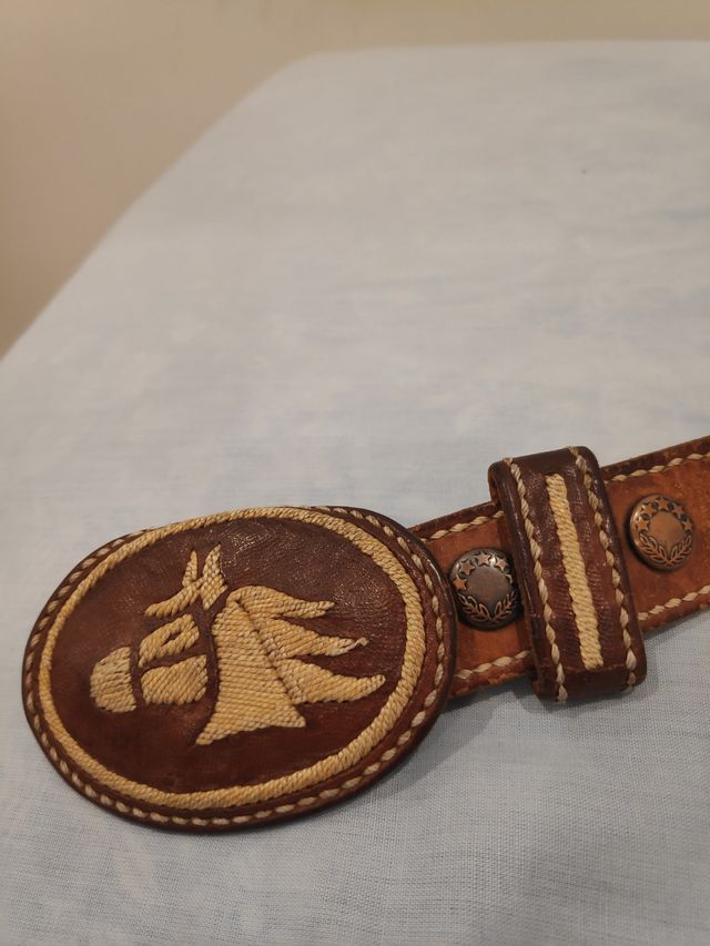 CINTURÓN VINTAGE MEXICANO DE CUERO