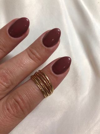 Anillo semanario oro 18k