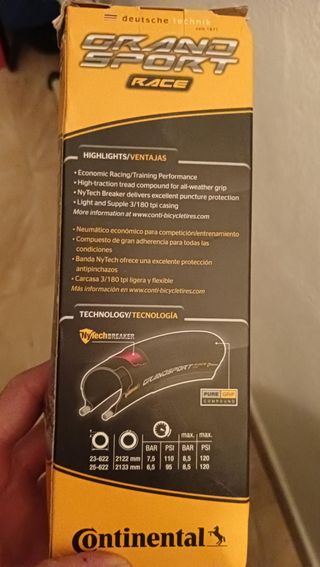 Cubiertas carretera Continental Grand Sport 700x23