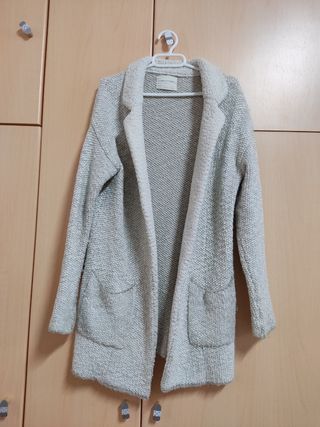 Chaqueta larga de lana