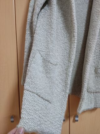 Chaqueta larga de lana