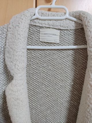 Chaqueta larga de lana