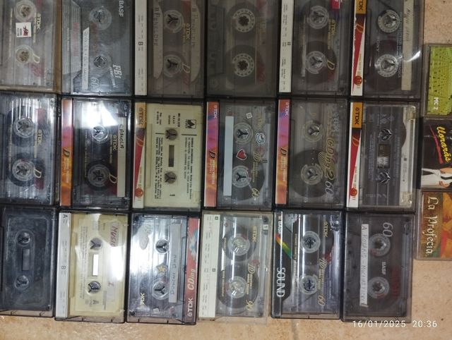 Pack cintas cassettes