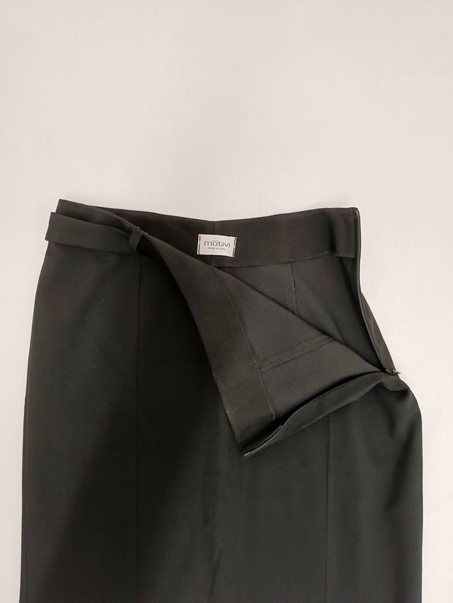 Gonna tubino nera con spacco sul retro, taglia S