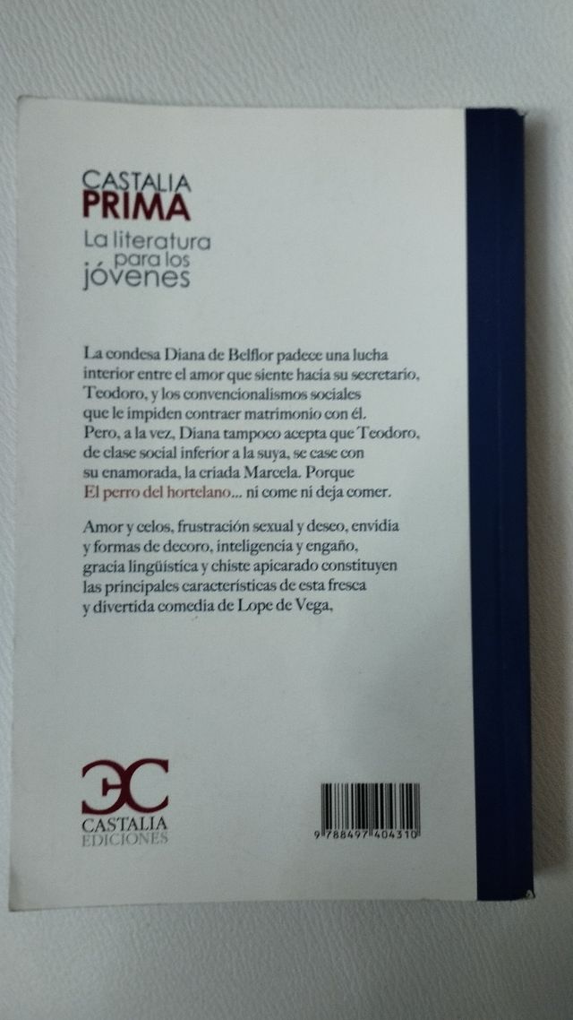 El perro del hortelano (Castalia Prima) (Spanish Edition)