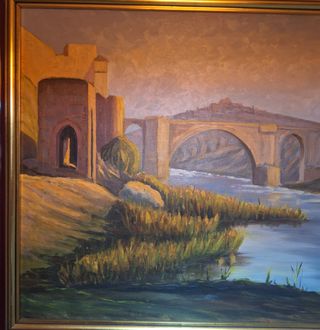 Oleo puente de toledo