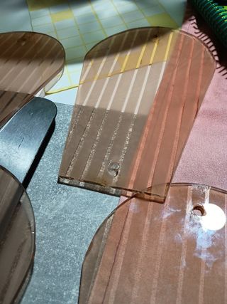4 cristales lampara vintage 