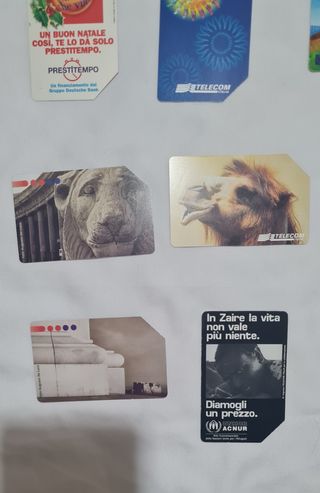 Lotto 18 schede telefoniche tema sociale