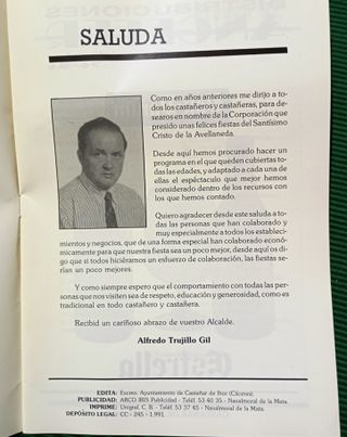 Revista fiestas Castañar de Ibor