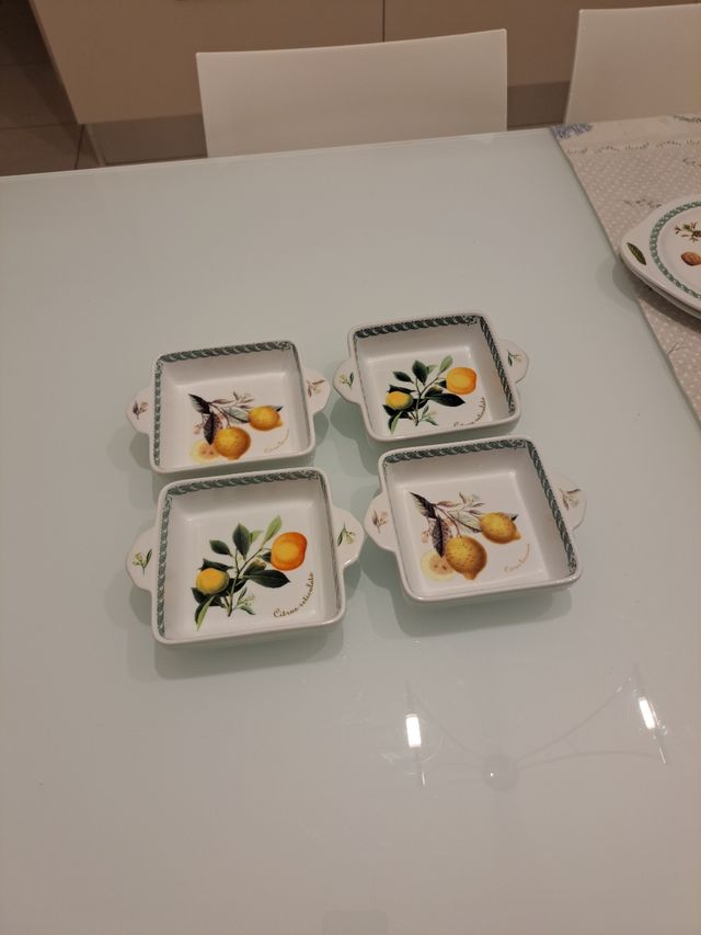 SET 4 TERRINE DECORATE IN CERAMICA