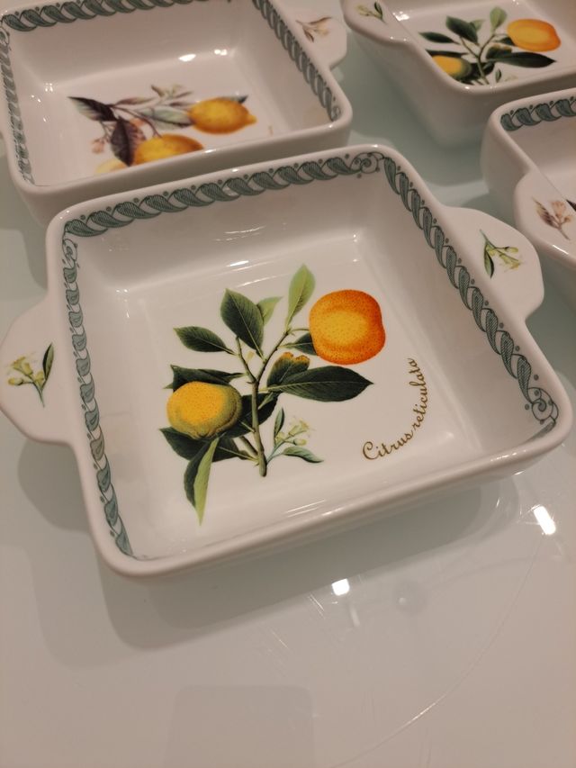 SET 4 TERRINE DECORATE IN CERAMICA