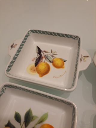 SET 4 TERRINE DECORATE IN CERAMICA