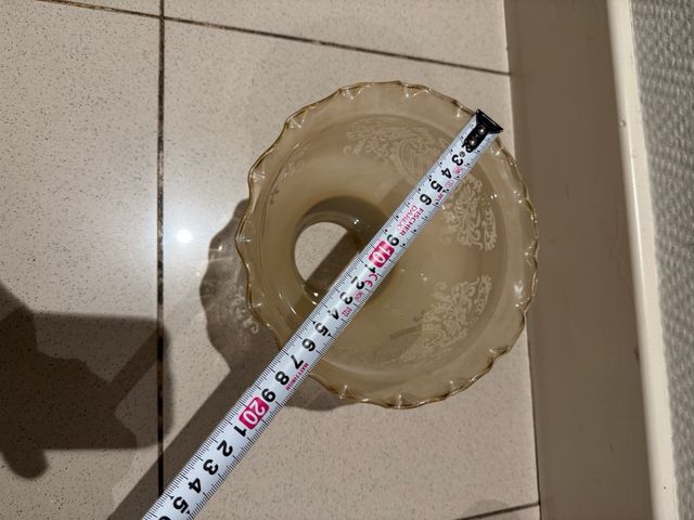 Tulipa vidrio para lampara