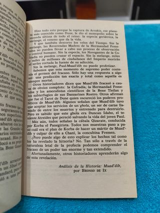 Libro El mesías de Dune. Frank Herbert