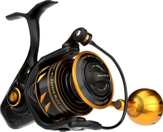 Caña Barros Zero hard pitch y penn slammer IV