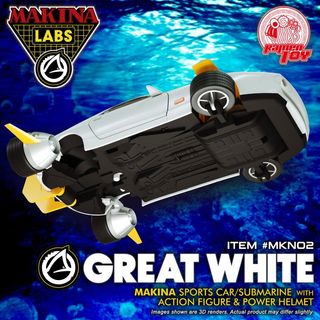 MKN02 Makina GREAT WHITE M.A.S.K + PORTIA WHITE