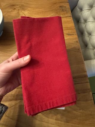 Tovaglioli in cotone rossi