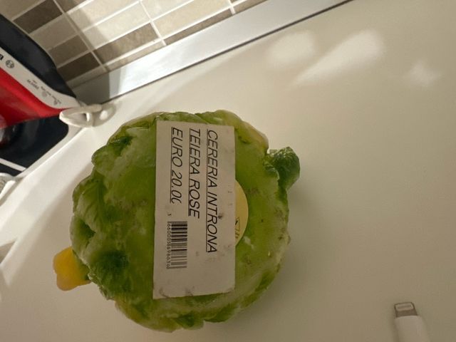 Candela a forma di teiera