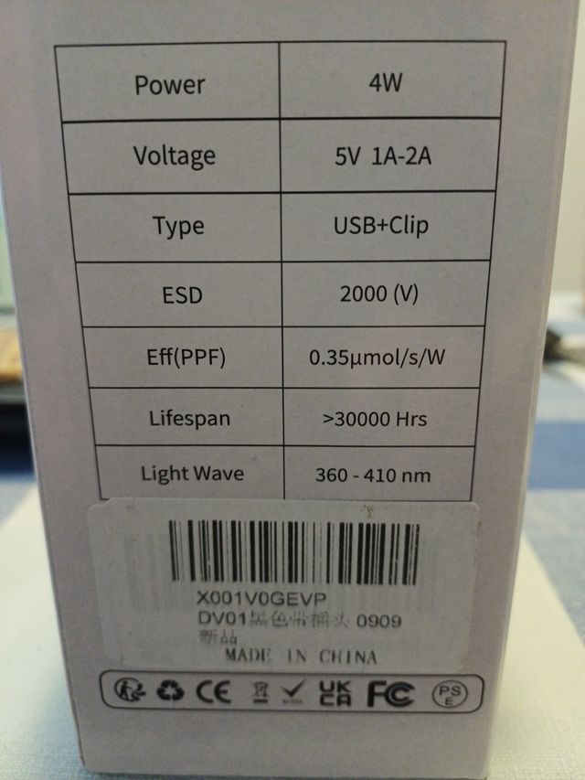 Morsetto flessibile led uv