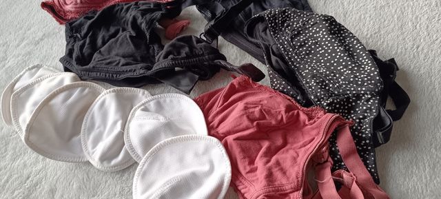 Lote de sujetadores + discos de lactancia 