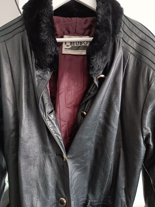 Chaquetón de piel auténtica