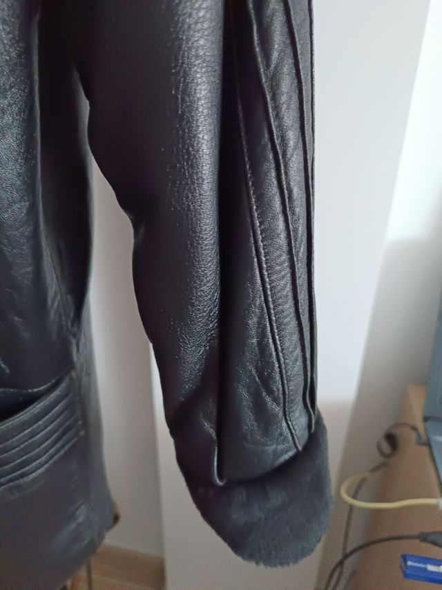 Chaquetón de piel auténtica