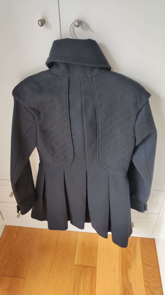 Abrigo paño negro Highly Preppy