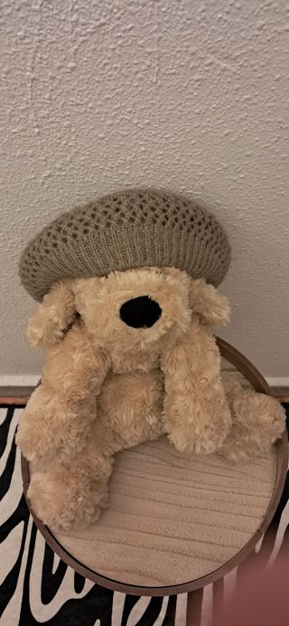 Gorra lana beige Zara talla única 