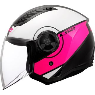 CASCO JET LS2 ROSA TALLA XS OFERTA
