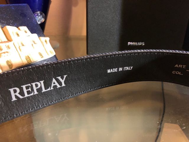 Raplay cintura in jeans e pelle tg. 90