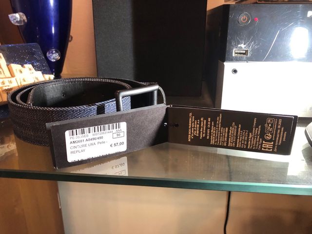 Raplay cintura in jeans e pelle tg. 90