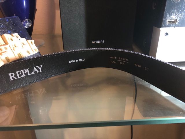 Raplay cintura in jeans e pelle tg. 90