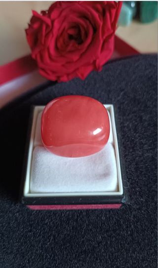 Nuovo- Quarzo rosso burattato di 22 gr , 3 cm