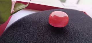 Nuovo- Quarzo rosso burattato di 22 gr , 3 cm