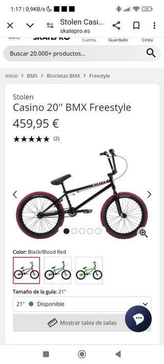 Bici BMX da casinò rubata