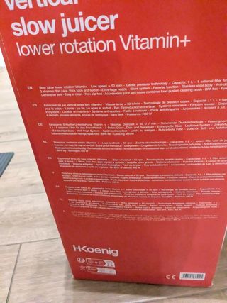 Licuadora extractor en frío Koening