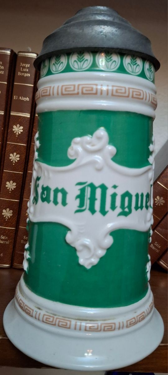 Jarra de cerveza cerámica SAN MIGUEL