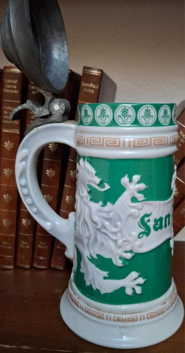 Jarra de cerveza cerámica SAN MIGUEL
