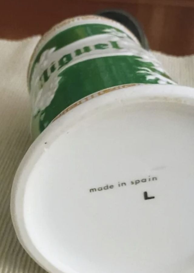 Jarra de cerveza cerámica SAN MIGUEL