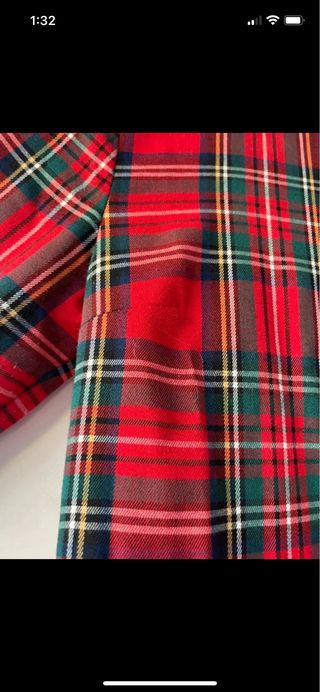 Vestido Corto de Invierno con Estampado Cuadros