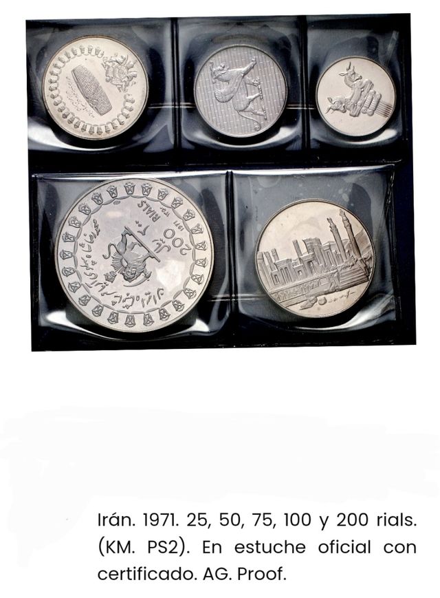 Codiciado Estuche Monedas de Irán Proof