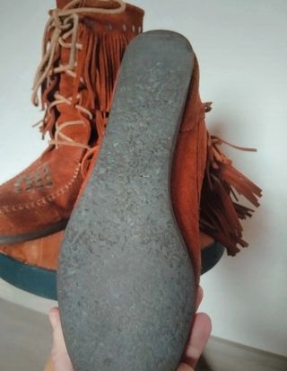 Botines Hakei piel estilo Minnetonka 👢👢