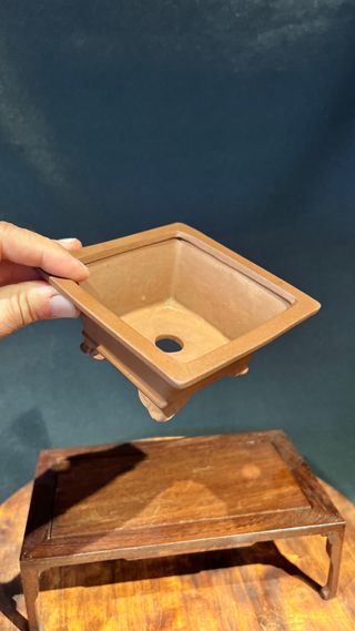 MACETA BONSAI YIXING DE SEMI CASCADA CUADRADA