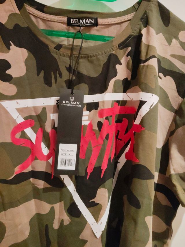 Camiseta militar talla XXL