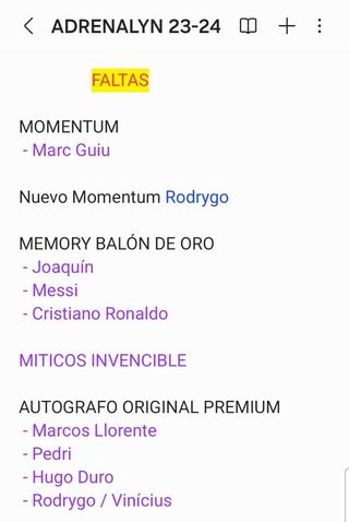 CROMOS ADRENALYN XL 23-24