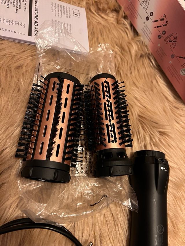 Cepillo de aire caliente con rotación automática