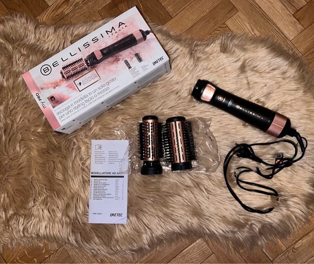 Cepillo de aire caliente con rotación automática