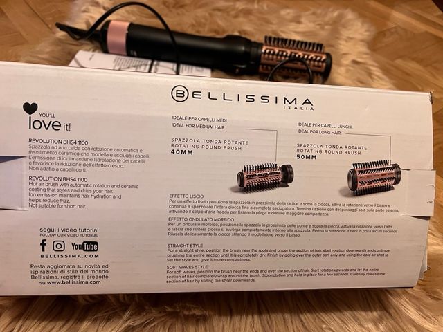 Cepillo de aire caliente con rotación automática