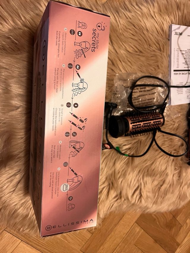 Cepillo de aire caliente con rotación automática